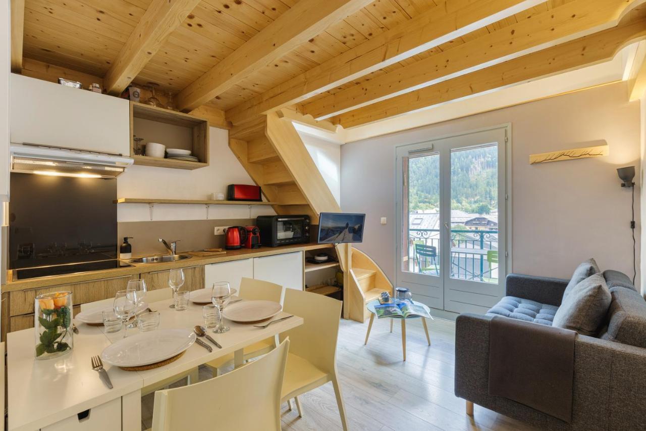 Central Duplex Apartment - Blanc Neige - Happy Rentals Шамони Экстерьер фото